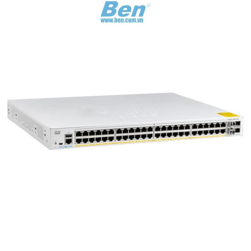 Thiết bị chuyển mạch Switch Cisco Catalyst 1000 48port GE, 4x1G SFP (C1000-48T-4G-L)