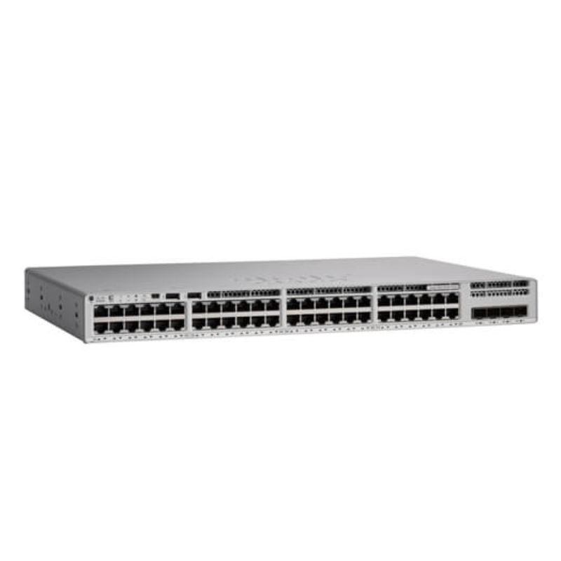 Thiết bị chuyển mạch Switch Cisco Catalyst 9200L 48-port (8xmGig, 40x1G, 2x25G) PoE+, Network Essentials (C9200L-48PXG-2Y-E)