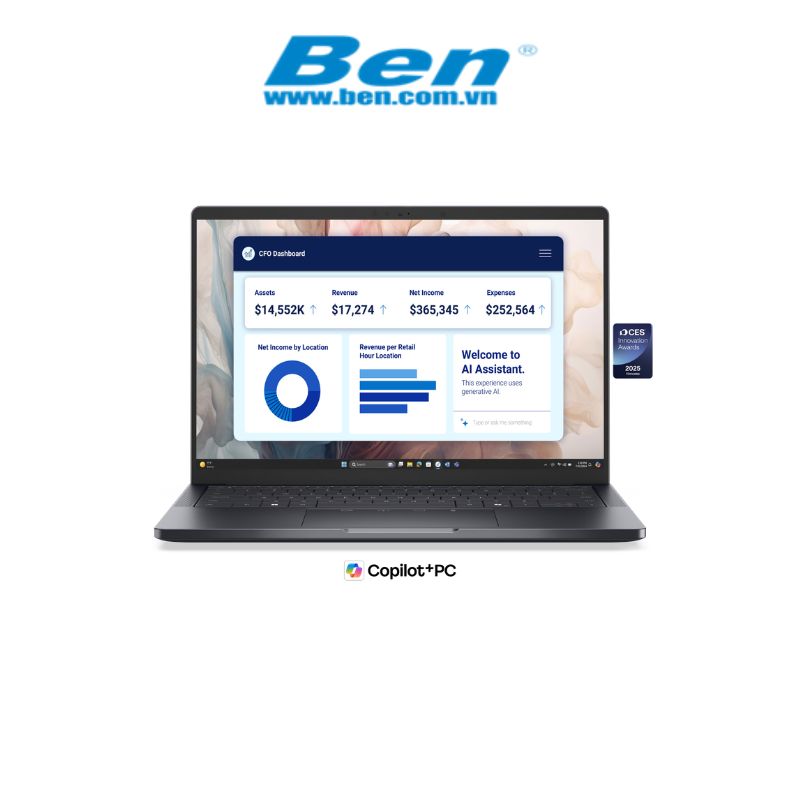 Laptop Dell Pro 14 Premium PA14250 ( PA14250 ) | Silver | Intel Core Ultra 7 268V vPro | RAM 32 GB LPDDR5x | 1 TB SSD | Intel Arc Graphics | 14 inch FHD+ IPS | 3 Cell 60Wh | Fingerprint Reader | Win 11 Pro | 3Yrs