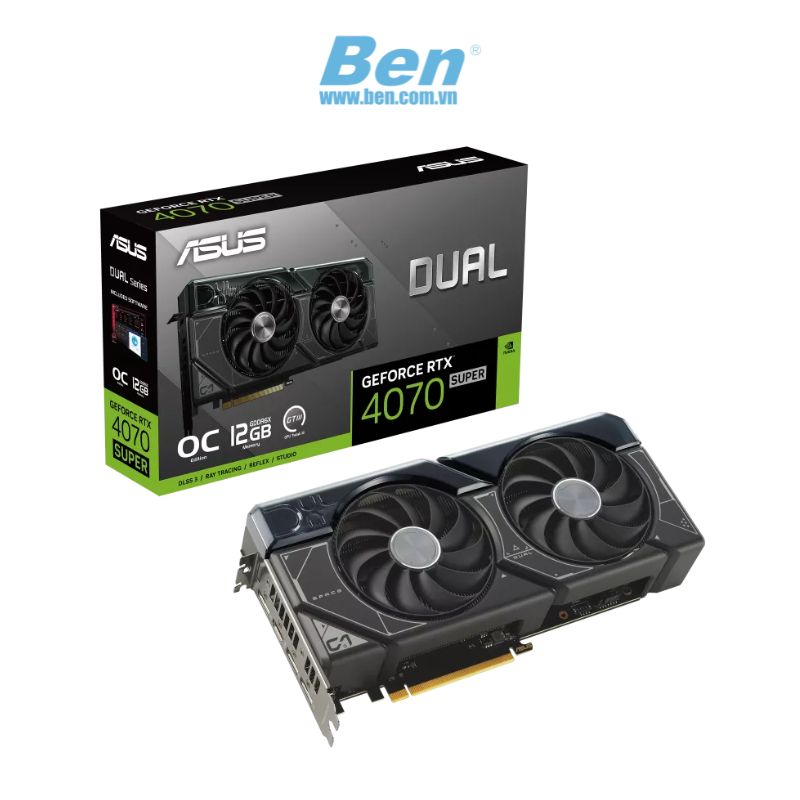 Vga Asus Dual GeForce RTX 4070 SUPER OC Edition 12GB GDDR6X ( DUAL-RTX4070S-O12G )