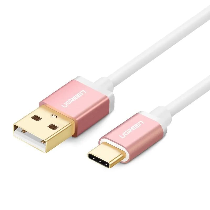 B? chuy?n d?i USB 2.0 sang USB-C màu h?ng,dài 1M Ugreen (30508)