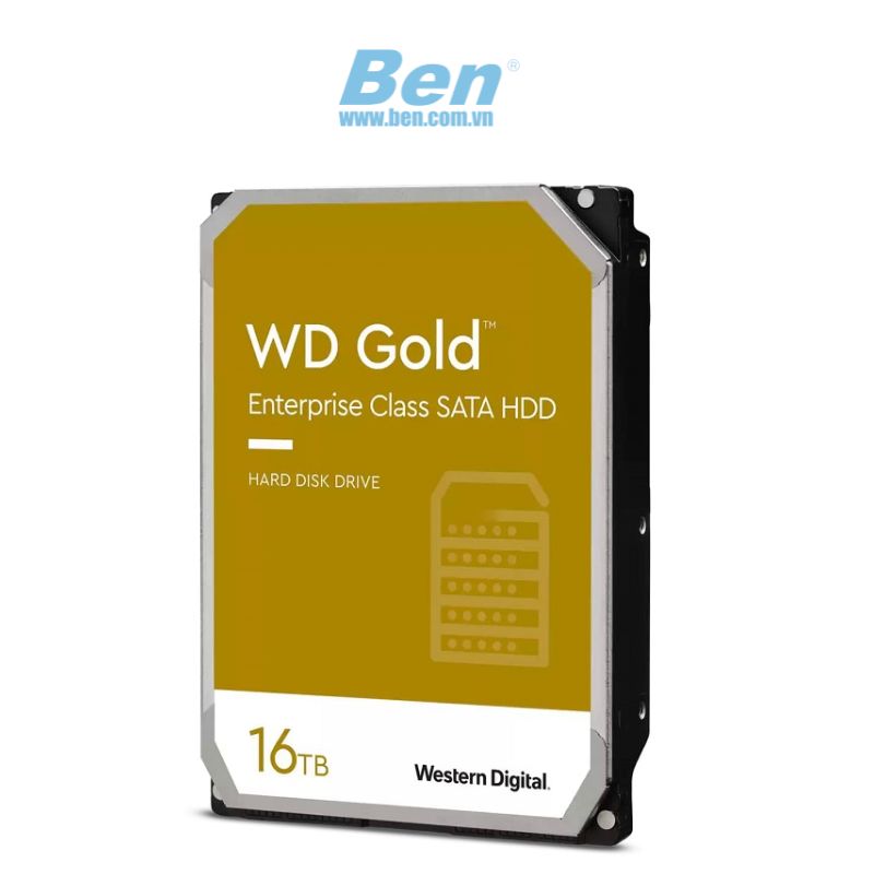 Ổ Cứng HDD WD Gold 16TB (3.5 inch | 7200RPM | 512MB Cache | WD161KRYZ)