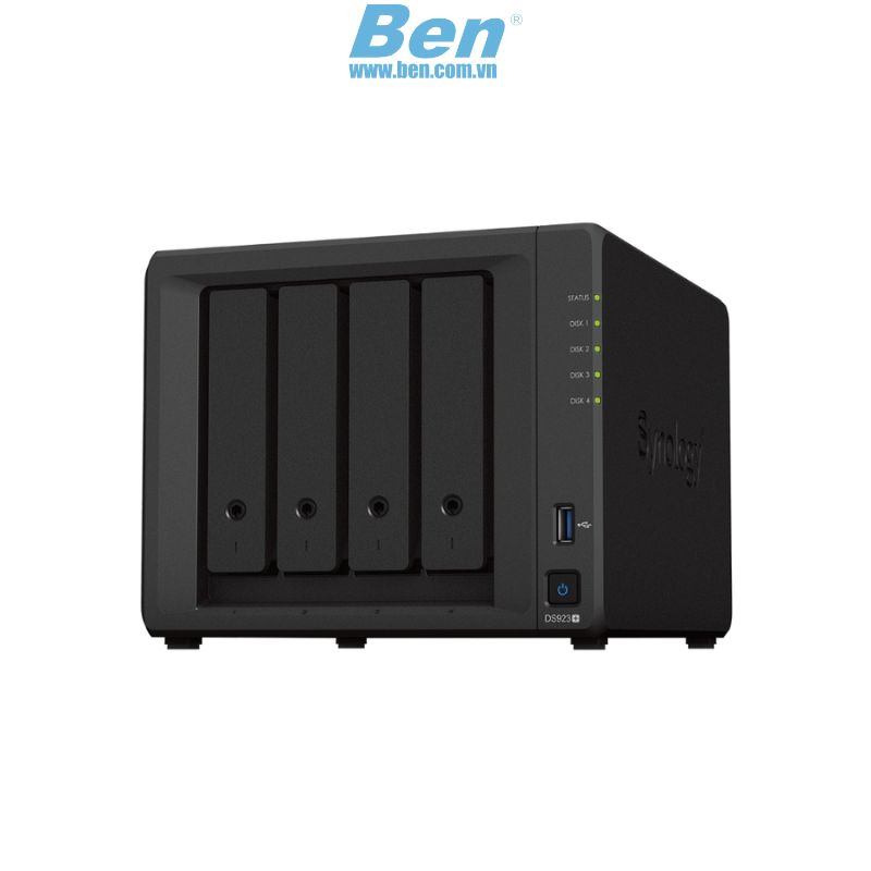 Thiết bị lưu trữ Nas Synology DS923+ có 4 Khay (lắp 4 ổ cứng + 2 x M.2 2280 NVMe SSD / Ram 4G )