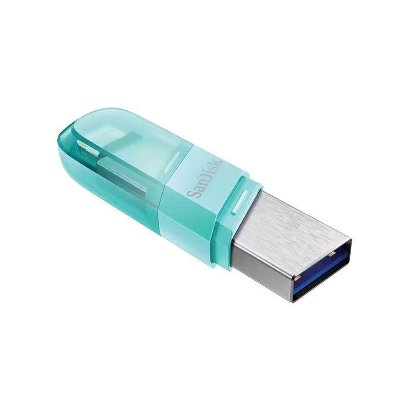 USB SanDisk iXpand Flash Drive Flip SDIX90N -128GB -  Mint Green (SDIX90N-128G-GN6NJ)