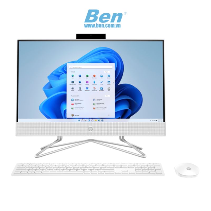 Máy tính để bàn All in one HP 22-dd2043d ( 9A8J8PA ) | Trắng | Intel Core i5-1235U | RAM 8GB | 512GB SSD | Intel Iris Xe Graphics | 21.5 inch FHD | WL BT | K & M | Win 11 SL | 1Yr