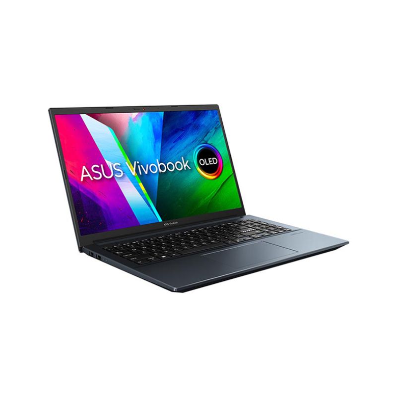 Laptop Asus Vivobook Pro 15 M3500QC-L1085T | QUIET BLUE | AMD Ryzen 7 - 5800H | RAM 16GB | 512GB SSD | NVIDIA Geforce RTX 3050 Max Q 4GB | 15.6 inch FHD | 63WHrs | Win10 | 2Yrs