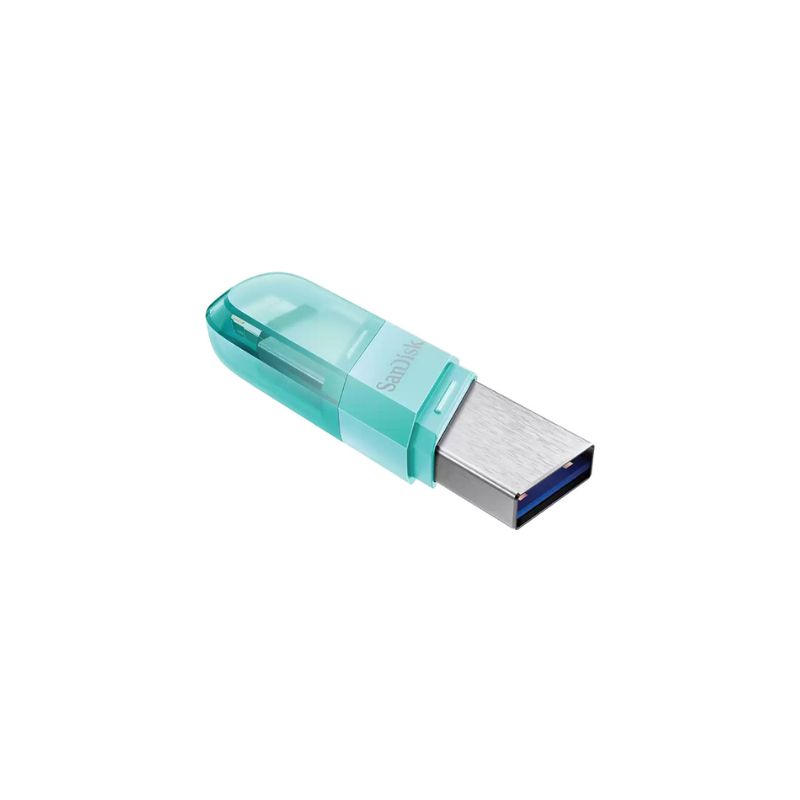 Thiết bị lưu trữ USB 64GB SanDisk iXpand Flash Drive Flip/ Mint Green/ (SDIX90N-064G-GN6NK)