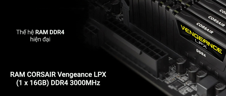 B? nh? trong máy tính d? bàn Corsair Vengeance LPX 16GB (1x16GB) DDR4 3200MHz