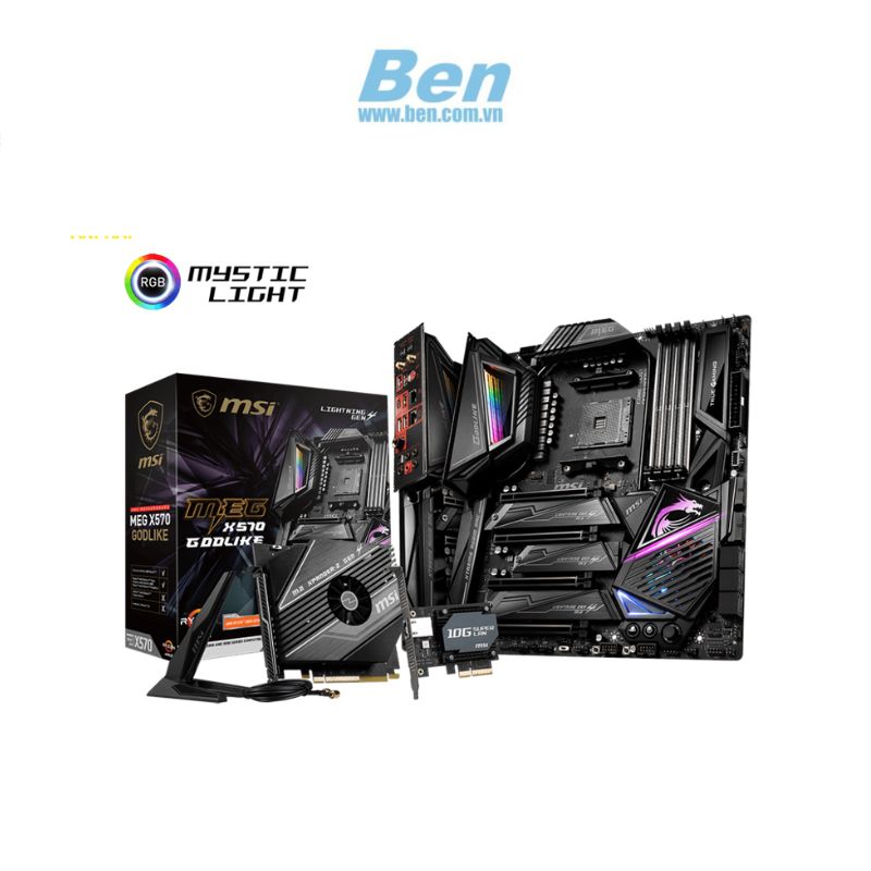 Motherboard MSI MEG X570 GODLIKE / Socket AM4, 4 Khe ram DDR4 , e-ATX