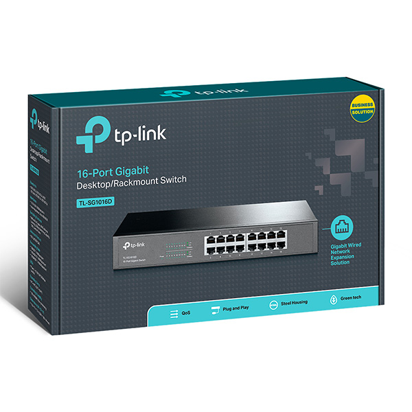 C?ng n?i m?ng TP-LINK 16Port Gigabit 10/100/1000 Mbps (TL-SG1016D)