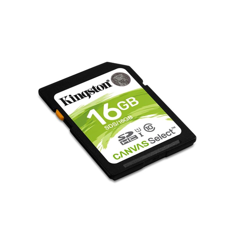 Thẻ nhớ Kingston 16GB SDHC Canvas Select 80R CL10 UHS-I Card (SDS/16GB)