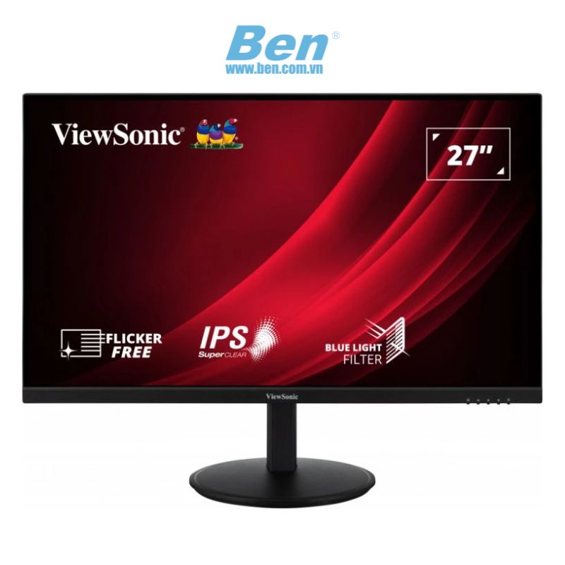 Màn hình máy tính ViewSonic VG2709-2K-MHDU | 27 inch QHD | IPS | 75Hz | USB 3.2 + HDMI + DP | 5 ms | 3Yrs