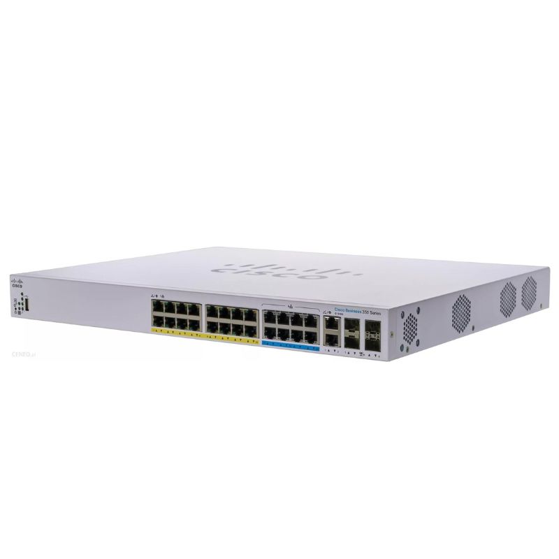 Thiết bị chuyển mạch Switch Cisco 24 Port 5G PoE Stackable Managed (CBS350-24NGP-4X-EU)