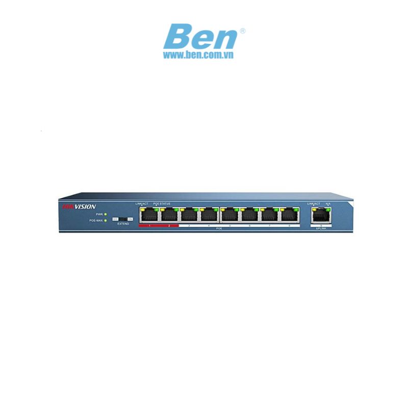Thiết bị mạng Switch cấp nguồn PoE Hikvision DS-3E0109P-E/M (B)