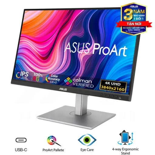 Màn hình Asus ProArt PA279CV/ 27inch 4K IPS/ USB-C