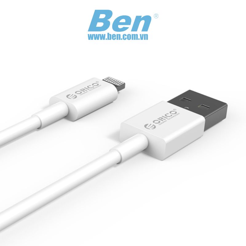 Cáp sạc và dữ liệu Iphone USB A to Lightning MFI (AL01-10-WH)