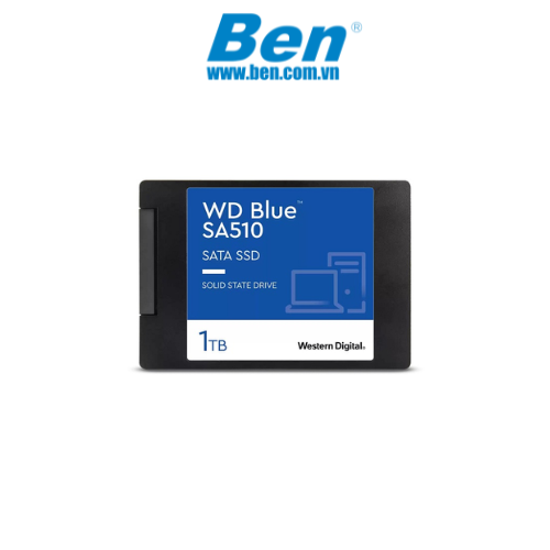 ổ cứng gắn trong SSD Western Blue SA510 1TB (WDS100T3B0A) SATA 2.5 inch ( đọc: 560MB/s /ghi: 520MB/s )