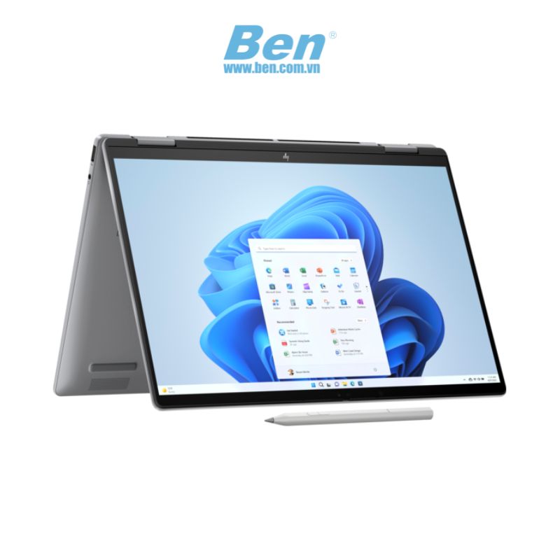 Laptop HP Envy X360 14-fc0084TU ( A19BTPA ) | Bạc | Intel Core Ultra 7 - 155U | RAM 32GB | 1TB SSD | Intel Graphics | 14 inch 2.8K Touch | 3 Cell | Win 11 Home | Pen | 1Yr