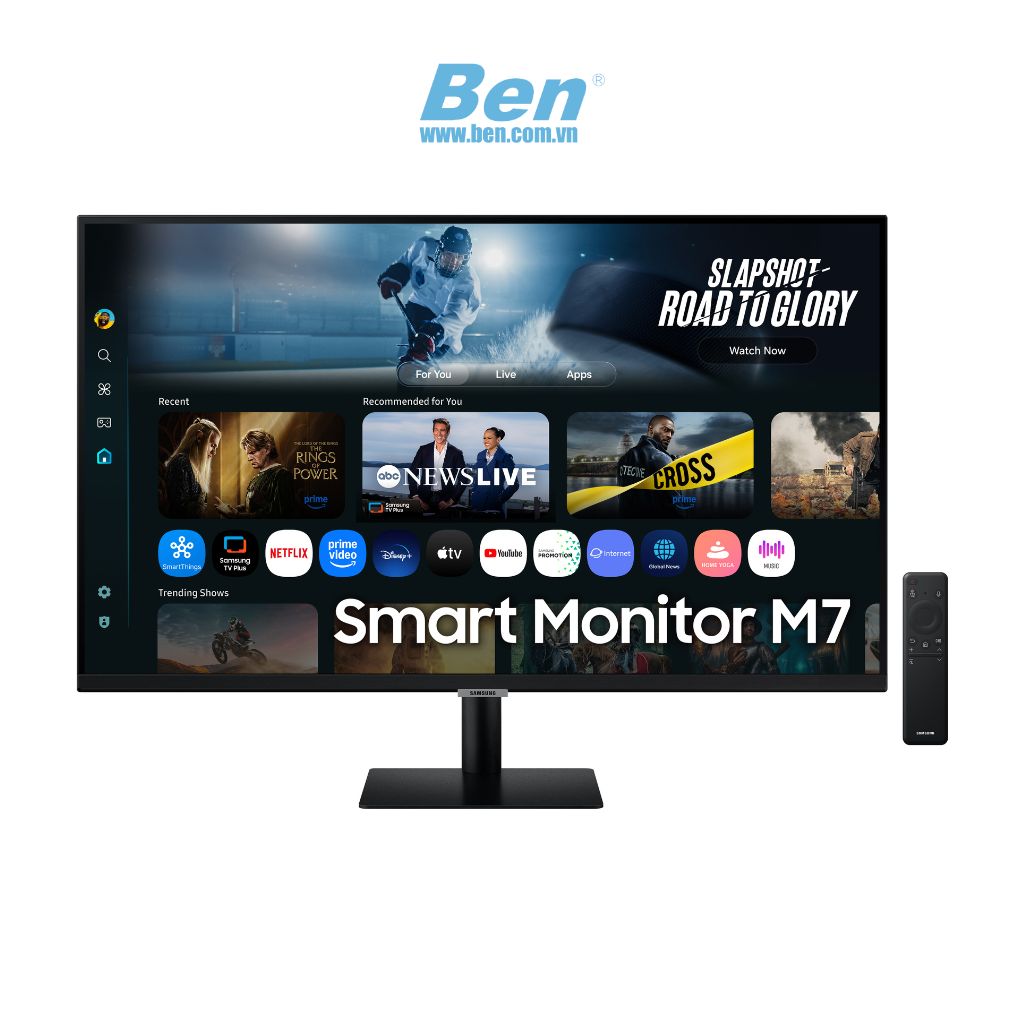 Màn hình máy tính Samsung Smart Monitor M7 - LS32FM700UEXXV | 32 inch UHD | IPS | 60Hz | HDMI + USB-C + Bluetooth + Wi-Fi | 3Yrs