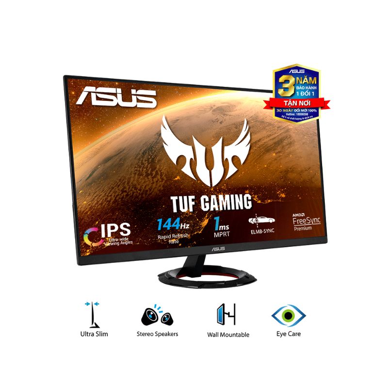 Màn hình ASUS TUF Gaming VG279Q1R / 27 inch FHD/ IPS/ 144Hz/ 3Yrs