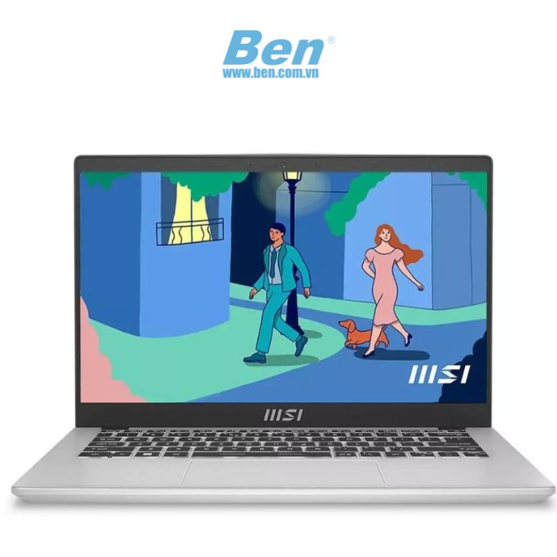 Laptop MSI Modern 14 F13MG 027VN I Bạc I Intel Core i5-1335U I RAM 16GB ( 2x8GB )  I SSD 512GB I Intel Iris Xe Graphics I 14 inch FHD I 3Cell I Win 11 Home I 2Yr