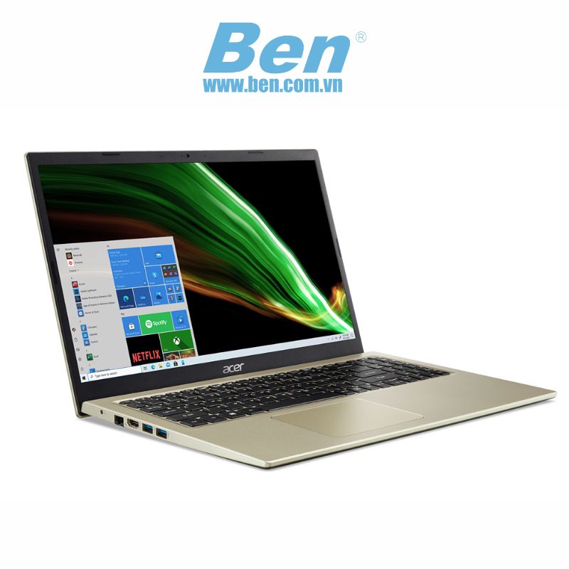 Laptop Acer Aspire 3 A315-58-52KT (NX.AM0SV.006)/ Safari Gold/ Intel Core i5-1135G7 (up to 4.2Ghz, 8MB)/ RAM 8GB/ 512GB SSD/ Intel Iris Xe Graphics/ 15.6inch FHD 60Hz/ Win 11H/ 1Yr