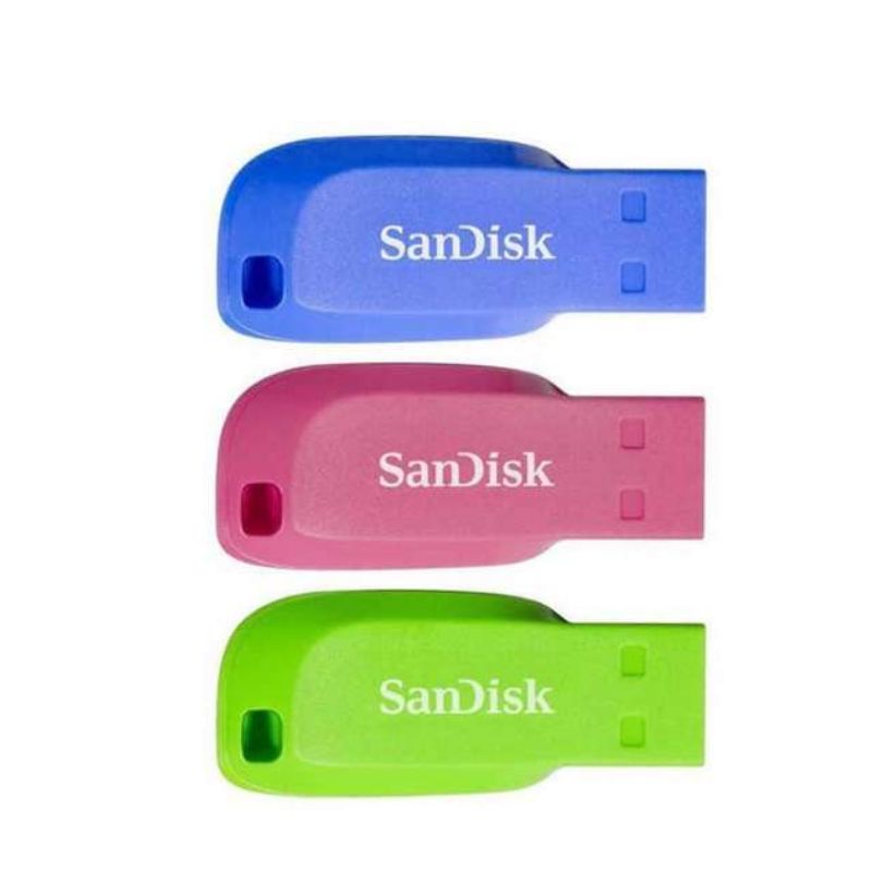 Thiết bị lưu trữ USB 32GB SanDisk Cruzer Blade USB Flash Drive/ Blue/ Pink/ Green  (SDCZ50C-032G-B46T)