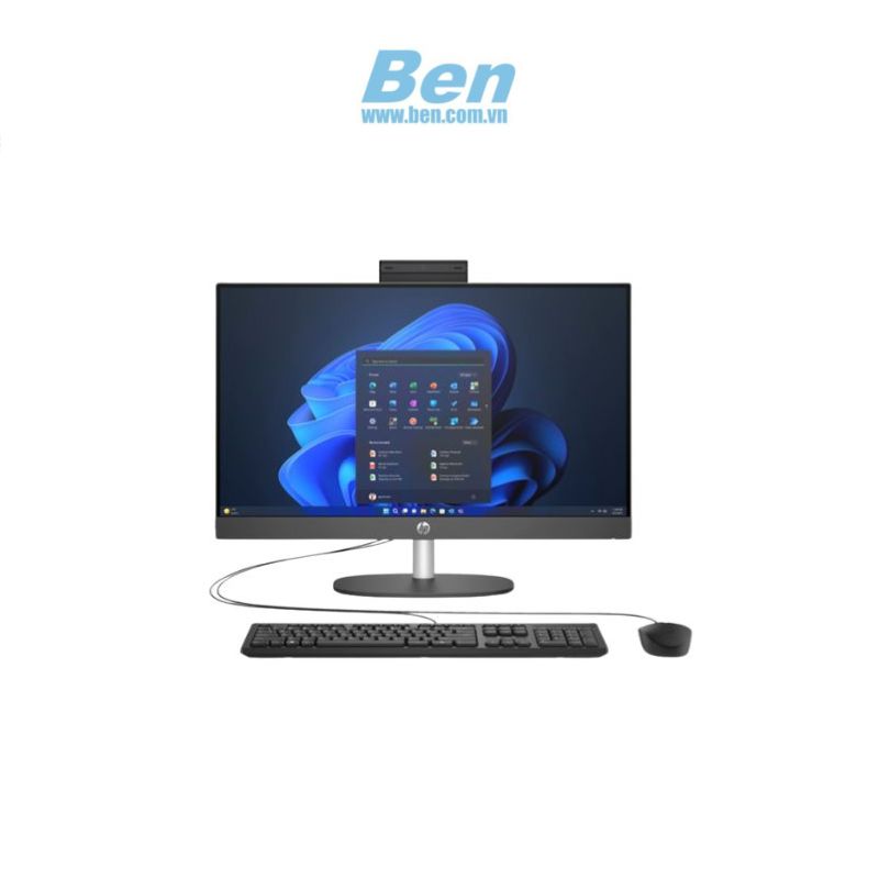 Máy tính để bàn All in one HP ProOne 240 G10 ( 9H0B3PT) |Đen | Intel  Core i7-1355U | Ram 8GB | 512GB SSD | Intel Iris Xe Graphics | 23.8Inch FHD | KB & Mouse |  Win 11 SL | 1Yr