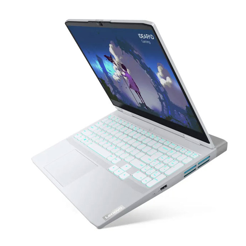 Laptop Lenovo Ideapad Gaming 3 15ARH7 (82SB007JVN)/ Glacier White/ AMD Ryzen 5 6600H (Up to 4.5Ghz, 19MB)/ RAM 8GB/ 512GB SSD/  NVIDIA GeForce RTX 3050 4GB/ 15.6inch FHD/ W11H/ 2Yrs