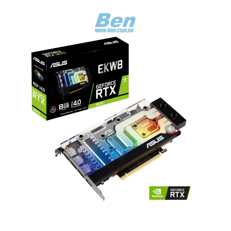 VGA Asus EKWB GeForce RTX 3070 Gaming (RTX3070-8G-EK) 8GB GDDR6