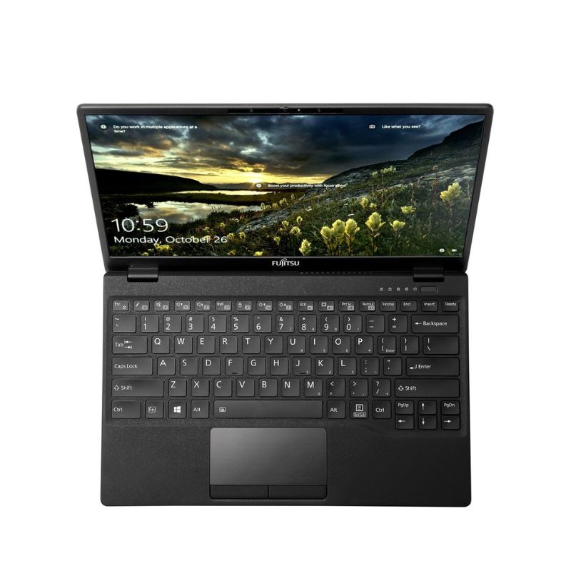 Laptop Fujitsu UH-X 9U13A2 ( 4ZR1G97609 ) | Đen | Intel Core i5-1135G7 | RAM 16GB | 512GB SSD | Intel Iris Xe Graphics | 13.3 inch FHD | 4Cell 50Wh | Win 11 | Office H&S Bundle | Built in PowerButton | 2Yrs