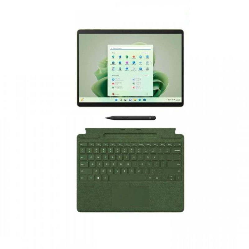 Máy tính bảng Microsoft Surface Pro 9 (QIY-00068)/ Forest/ Intel Core i7-1265U Processor (upto 4.8Ghz, 12MB)/ RAM 16GB/ 512GB SSD/ Intel Iris Xe Graphics/ 13inch Touch/ Win 11 Pro/ 1Yr