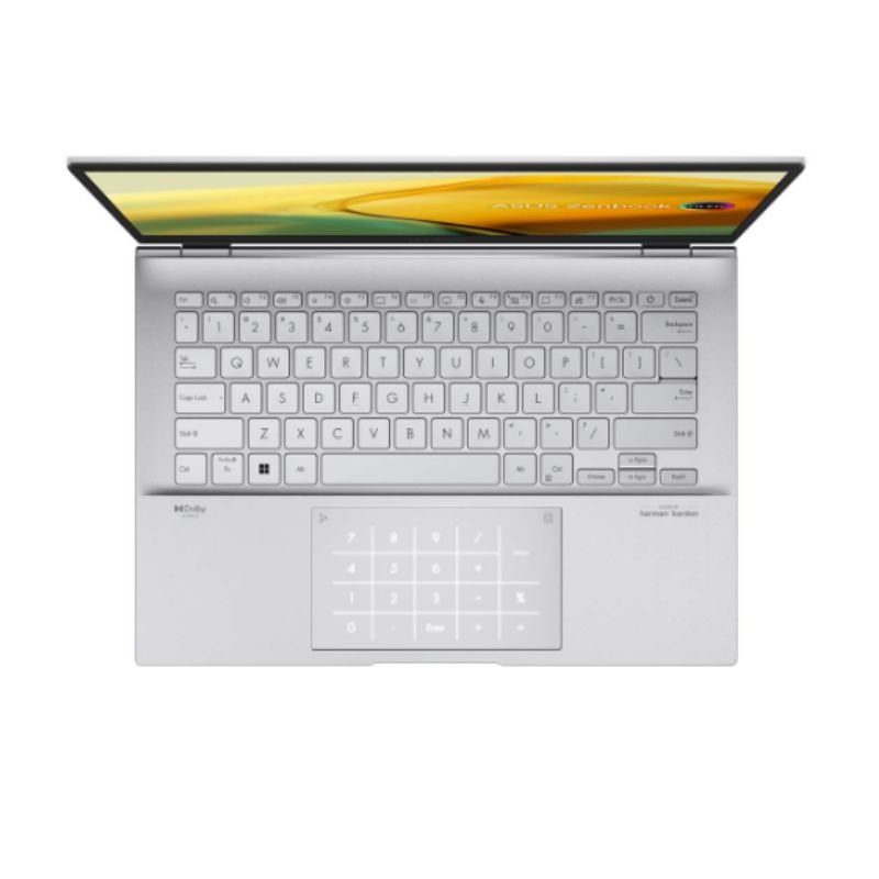 Laptop Asus Zenbook 14 OLED (UX3402VA-KM203W )/ Bạc/ Intel Core I5-1340P/ RAM 16GB/ 512GB SSD/ Intel Iris Xe Graphics/ 14 Inch OLED  /4 Cell 75Whr / Win 11/ 2Yrs
