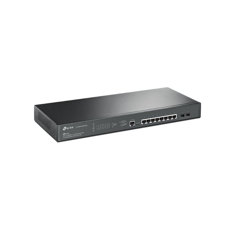 Thiết bị chia mạng TP-Link JetStream 8-Port 2.5GBase-T and 2-Port 10GE SFP+ L2+ Managed Switch with 8-Port PoE+ TL-SG3210XHP-M2