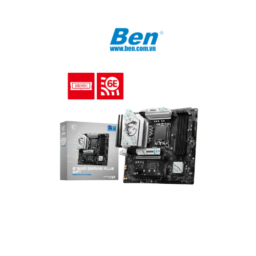 Bo mạch chủ MSI B760M GAMING PLUS WIFI | LGA 1700 | ATX | 4 khe RAM DDR5 )