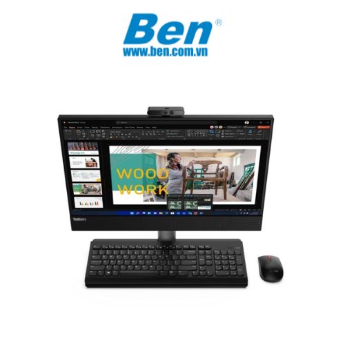 Máy tính để bàn Lenovo All in one ThinkCentre M70a Gen 3 (11VL0003VA)/ Black/ Intel core i7-12700/ Ram 8Gb/ SSD 512Gb/ Intel UHD Graphics 770/ 21.5 Inch FHD/ No Os/ 1 Year