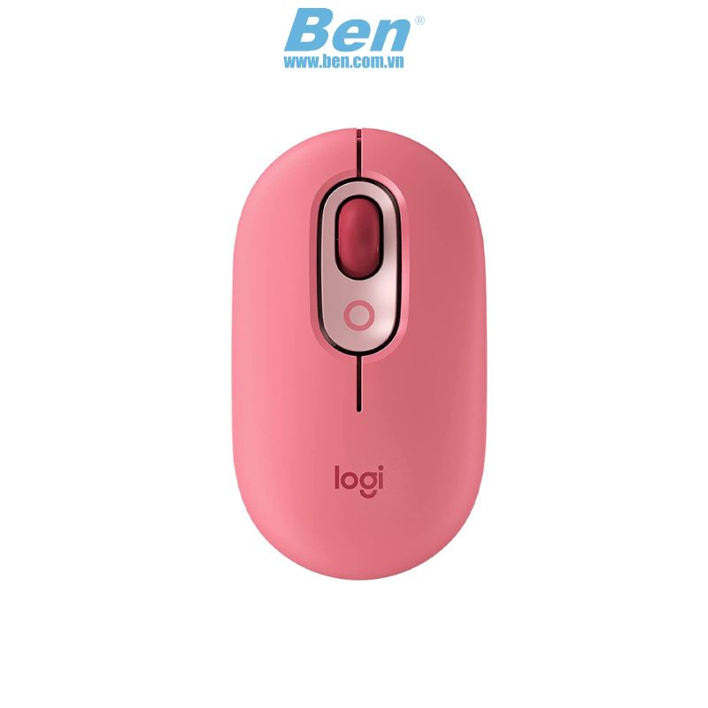 Chuột không dây Logitech Pop Emoji HeartBreaker Rose ( USB | Bluetooth | Hồng)