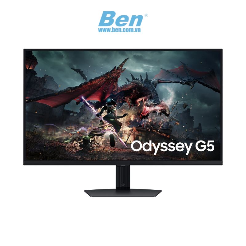 Màn hình máy tính Samsung Odyssey G5 ( LS32DG502EEXXV ) | 32 inch QHD | 180Hz | IPS | 1 ms | DP + HDMI | 2Yrs