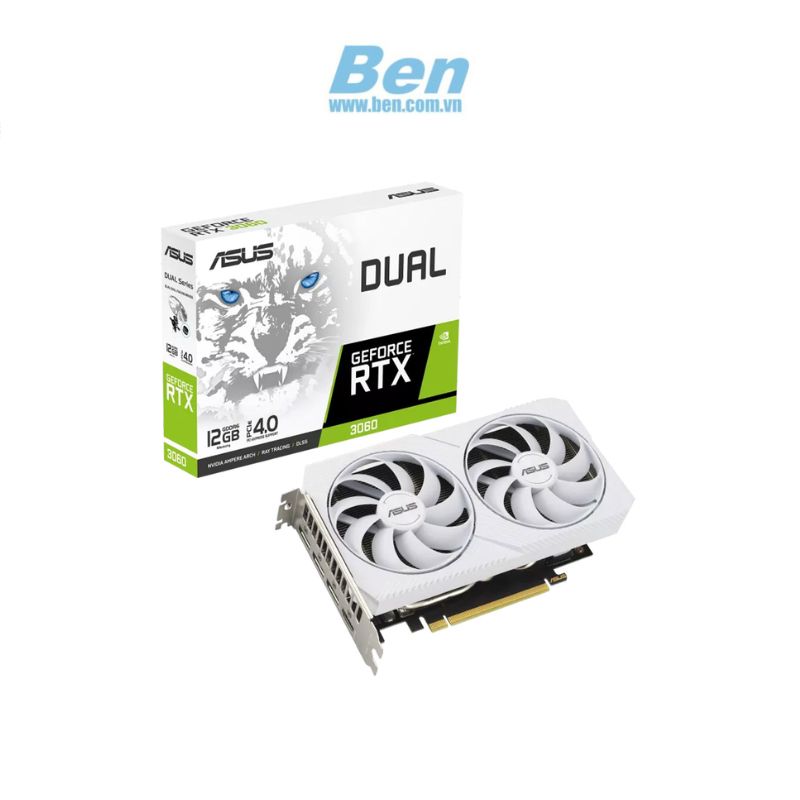 Card màn hình ASUS Dual GeForce RTX 3060 White Edition 12GB GDDR6