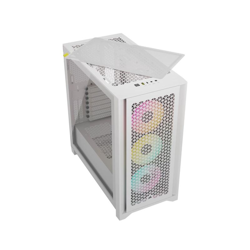 Vỏ máy tính Corsair iCUE 4000D RGB Airflow, True White (CC-9011241-WW)