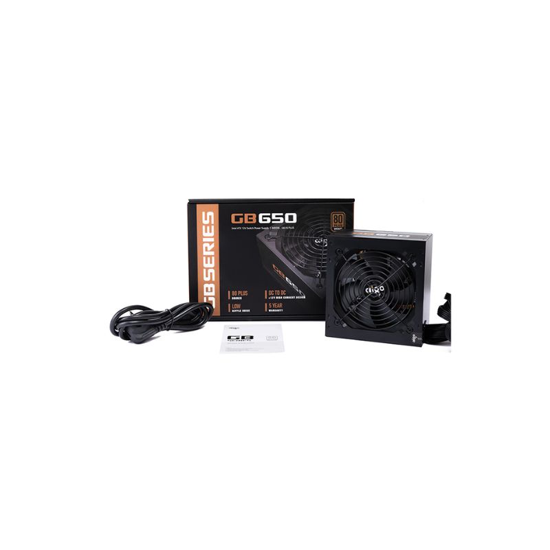 Nguồn máy tính AIGO GB650 - 650w (80 Plus Bronze/Màu Đen)