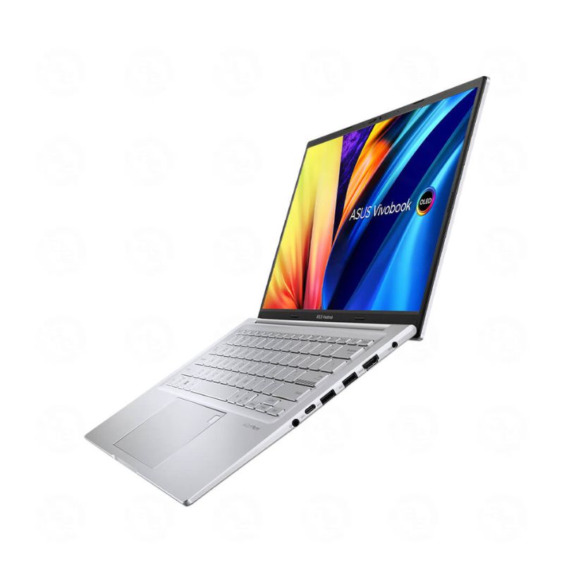 Laptop Asus Vivobook 14X OLED (A1405VA-KM095W)/ Bạc/ Intel Core I5 13500H / RAM 16GB DDR4/ SSD 512GB/ Intel Iris Xe Graphics/ 14.0 inch 2.8K OLED/ 3 Cell 50WHr/ FP/ Wifi 6E + BT 5.0/ Chuột/ Win 11SL/ 2Yrs