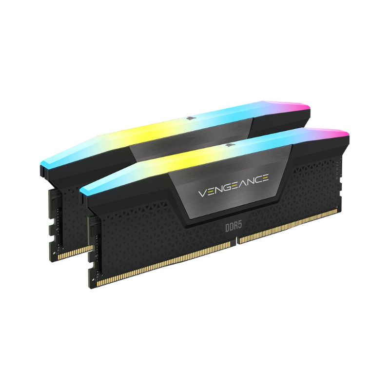 Bộ nhớ trong máy tính để bàn Corsair Vengeance RGB (CMH64GX5M2B5600C36) 64GB (2x32GB) DDR5 5600MHz Black Heatspreader
