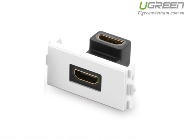 Đế Wallplate HDMI âm tường bẻ góc 90 độ Ugreen UG-20318 chính hãng