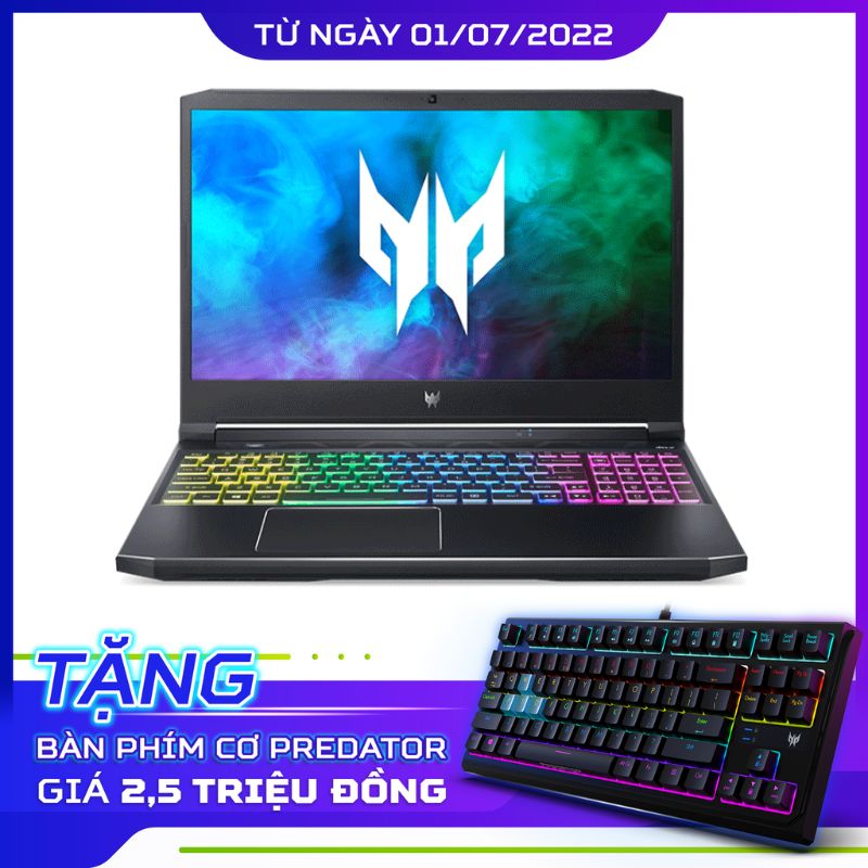 Laptop Gaming Acer Nitro 5 AN515-57-71H1 ( NH.QEUSV.005 ) | Black | Intel Core i7 - 11800H | RAM 16GB | 512GB SSD | NVIDIA GeForce RTX 3060 6GB | 15.6 inch FHD | Win 11 | 1Yr