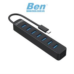 Bộ chia  ORICO Type C ra 7 cổng USB 3.0 (TWC3-7A-BK-EP) Bộ chia  ORICO Type C ra 7 cổng USB 3.0 (TWC3-7A-BK-EP)