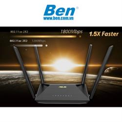 Bộ phát mở rộng sóng wifi 6 Asus RT-AX53U (Chuẩn AX/ AX1800Mbps/ 4 Ăng-ten ngoài / Wifi Mesh / 35 User) Bộ phát mở rộng sóng wifi 6 Asus RT-AX53U (Chuẩn AX/ AX1800Mbps/ 4 Ăng-ten ngoài / Wifi Mesh / 35 User)