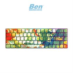 Bàn phím cơ không dây Newmen GM680 Jungle ( Rồng & Hổ ) Dual mode G-Pro yellow Switch