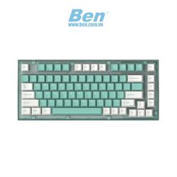 Bàn phím cơ Không dây FL-Esport Q75 Azure Green 3 Mode Rosa sw (Kailh Box/USBC/Bluetooth/RGB)