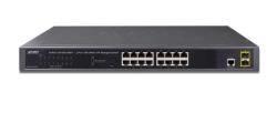 Switch PLANET GS-4210-16T2S 16 port 10/100/1000BASE-T + 2 port 100/1000BASE-X SFP Managed